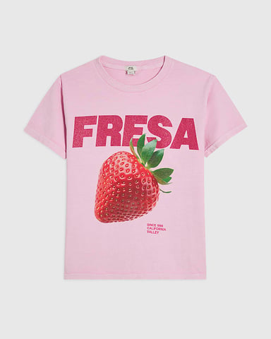 River Island Camiseta de niña Rosa con purpurina Fresha Fresa