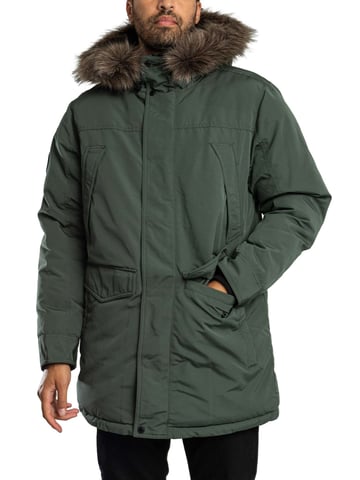 Superdry Parka De Piel Sintética Everest, Verde
