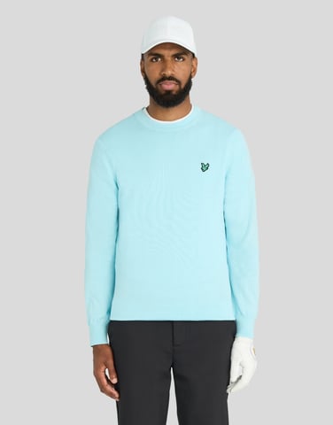 Golf Polyblend Jersey de cuello redondo