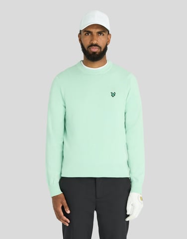 Golf Polyblend Jersey de cuello redondo