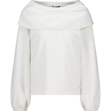 Monari jersey con escote Carmen 809858 102 blanco roto