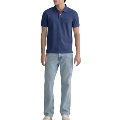GANT Polo de hombre de piqué Camisa de manga corta Camiseta informal de verano Algodón New Jersey