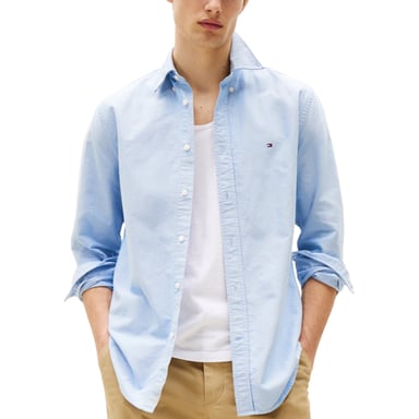 TOMMY HILFIGER Camisas de hombre Regular Fit Oxford Manga larga Informal Algodón Formal