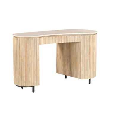 Brix Dexter escritorio natural Bottecino 60x136x80cm