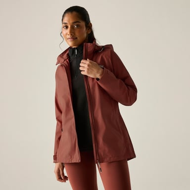 Regatta Chaqueta impermeable para mujer Daysha II (Burnt Henna)