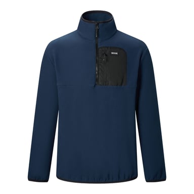 Regatta Forro polar Frankie de hombre con media cremallera (Azul marino/Negro)