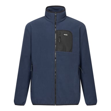 Regatta Chaqueta de forro polar para hombre Frankie con cremallera completa (azul marino/negro)