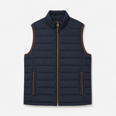 Joules Heritage Padded Chaleco acolchado para hombre Azul marino