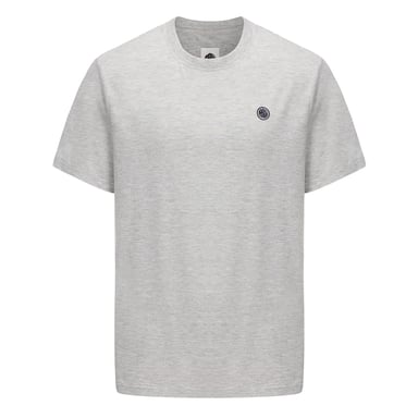Camiseta de hombre Pretty Green de corte regular con cuello redondo en gris jaspeado