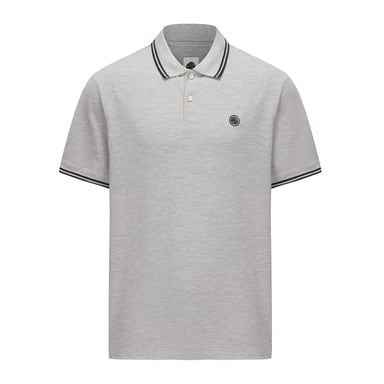 Polo de hombre Pretty Green Barton en gris jaspeado