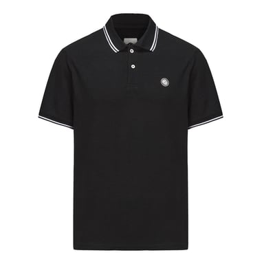 Polo Pretty Green Barton para hombre en negro