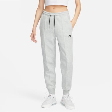 Pantalón de chándal de tiro medio Sportswear Tech Fleece de Nike para mujer en gris