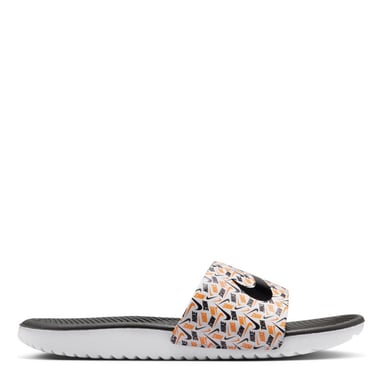Nike Kawa Slide Aop para niño en blanco/negro