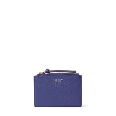 Accesorios Osprey London London Molly Curved Bi Fold tarjetero de piel en morado