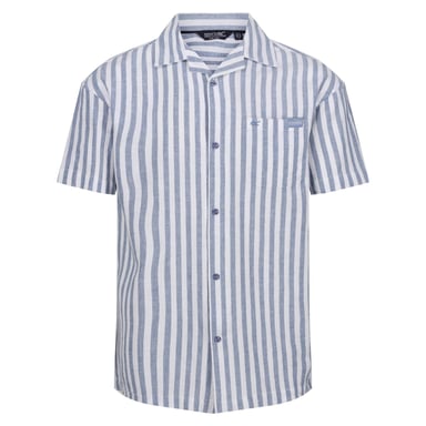 Regatta Shorebayshir hombre coral/azul/blanco a rayas
