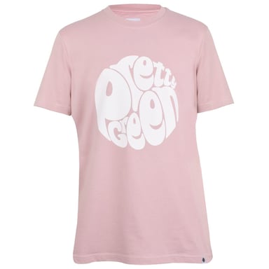 Pretty Green Camiseta de hombre de corte regular con cuello redondo en rosa claro
