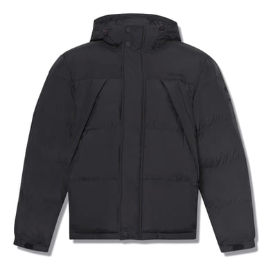 Timberland Chaqueta acolchada con capucha para hombre, resistente al agua, negra