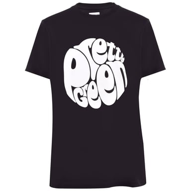 Camiseta de hombre Pretty Green de corte regular y cuello redondo en negro