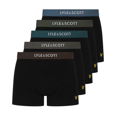 Pack de 5 bóxers para hombre Lyle And Scott en negro y multicolor W