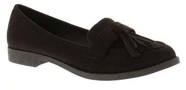 Apache zapatos planos de mujer Corky Mf sin cordones negros