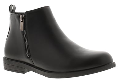 Platino Botines de mujer Holly Zip Negro