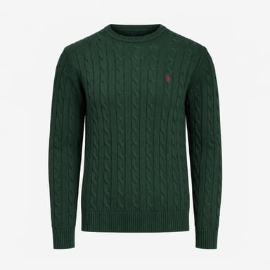 Joules Cable Crew Jersey de hombre Verde