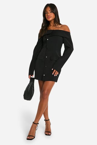 Vestido blazer Bardot