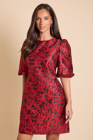 Dp Luxe vestido mini de jacquard