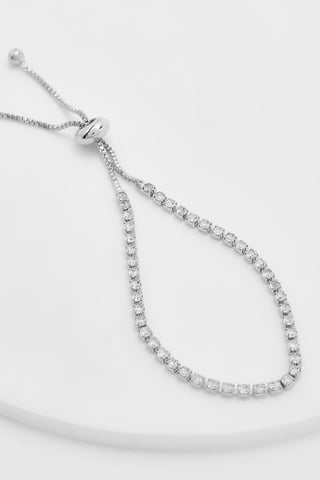 Pulsera con cierre de toggle y diamantes