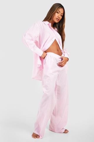 Pantalón de pijama de algodón con rayas diplomáticas