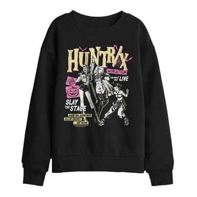 K-Pop Demon Hunters Sudadera Punk Huntrix World Tour para Niños (Negro)