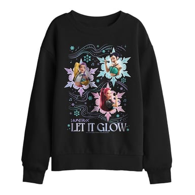 K-Pop Demon Hunters Sudadera de Navidad Huntrix Let It Glow para niños (Negro)