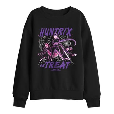 K-Pop Demon Hunters Sudadera Huntrix infantil para niños y niñas Or Treat (Negro)