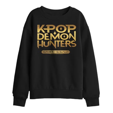 K-Pop Demon Hunters Sudadera infantil Golden Tour Countdown (Negro)