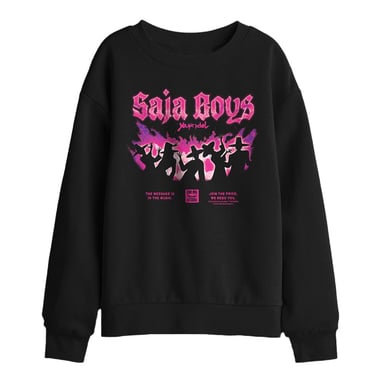 K-Pop Demon Hunters Sudadera infantil/para niños Saja Boys Gwima con póster (Negro)