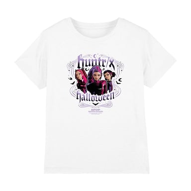 K-Pop Demon Hunters Camiseta Huntrix de Halloween para niños (Blanca)