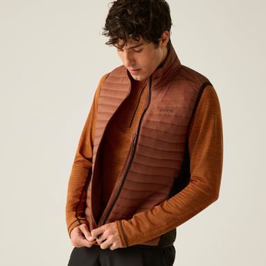 Regatta Chaqueta acolchada híbrida para hombre Andreson (Henna quemada/Negro)