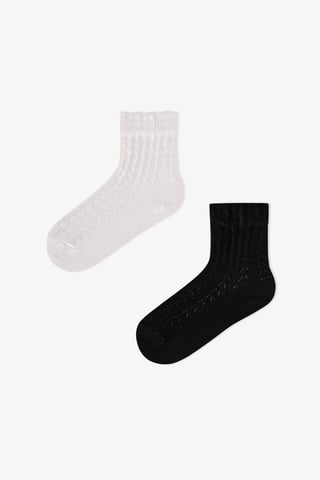 Penti Calcetines tobilleros de algodón Angel Lace para niña, 2 pares