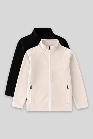 Tommy Life Sudadera infantil de felpa con cuello de cremallera