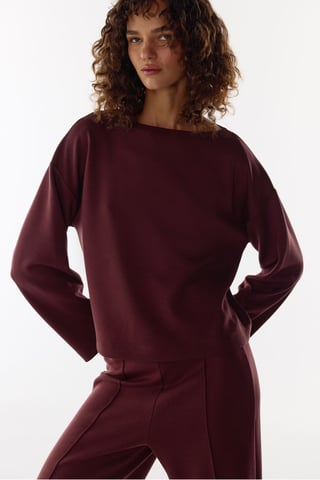 Silky Touch Top de manga larga