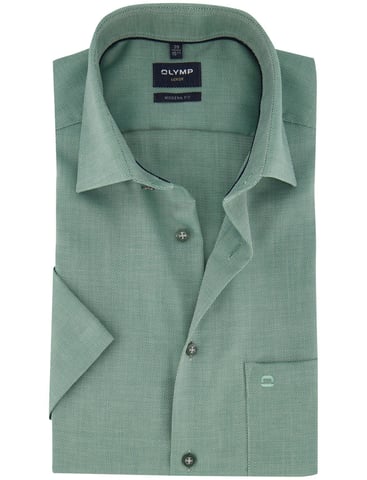 OLYMP Camisa verde sin plancha
