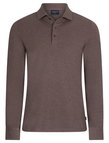 Cavallaro Polo Marrón Algodón Jaspeado