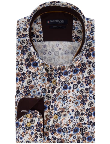Camisa Giordano marrón