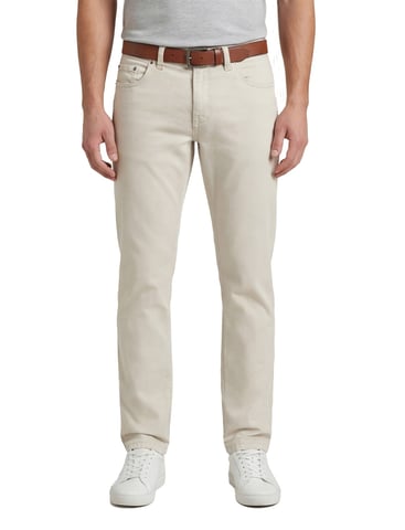 Gardeur pantalón beige liso de 5 bolsillos