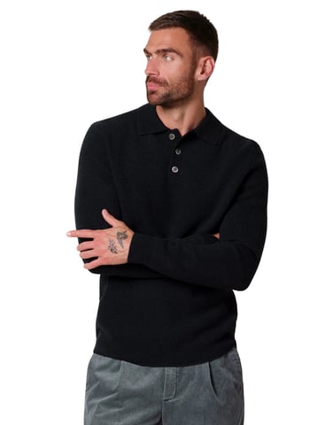 Profuomo polo de lana azul marino