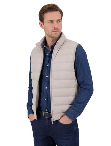 Cavallaro Napoli chaleco blanco de corte regular resistente al agua