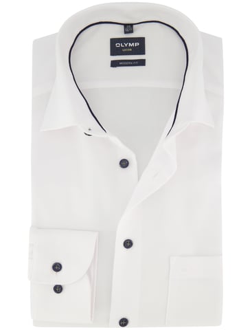 OLYMP Camisa blanca sin plancha