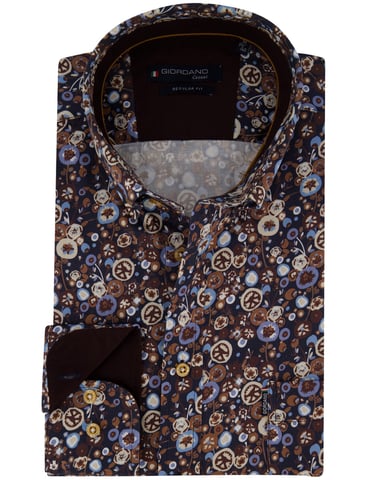 Camisa informal Giordano azul marino