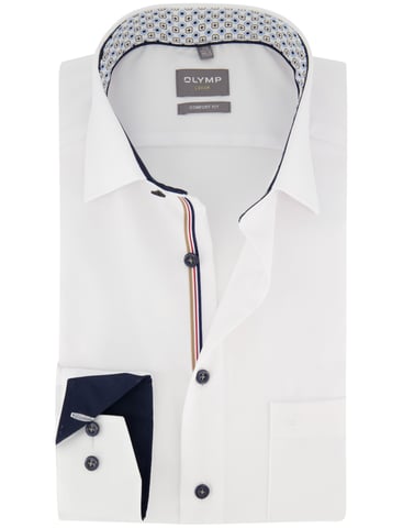 OLYMP Camisa blanca sin plancha