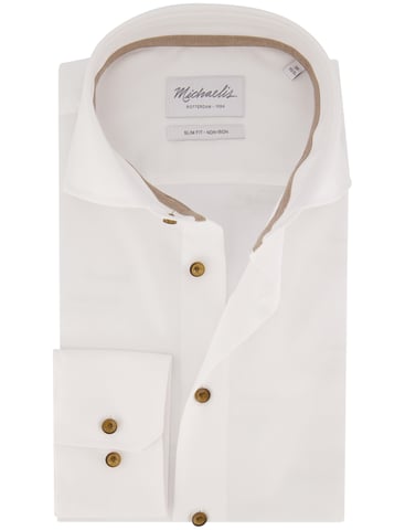 Camisa Michaelis blanca sin plancha
